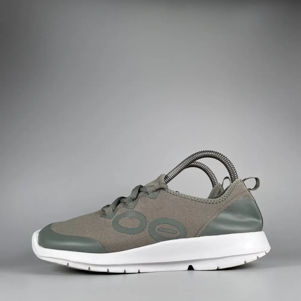 Oofos Omg Women's 9 Green White Athletic Sneakers Casual Shoes Walking Lace Up